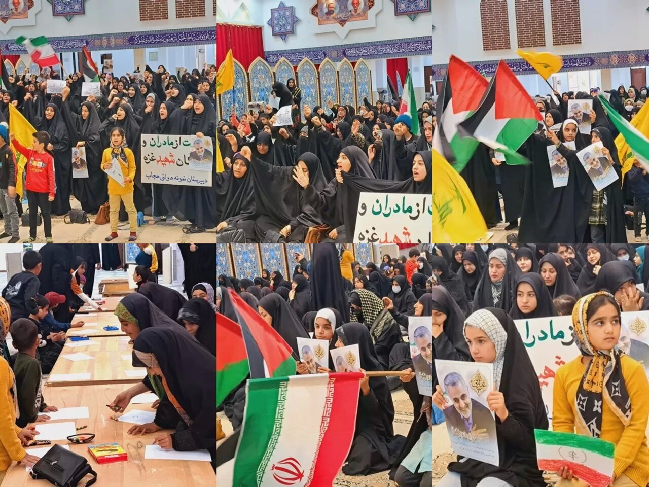 تجمع دانش‌آموزان دختر خوزستانی در حمایت از غزه برگزار می‌شود